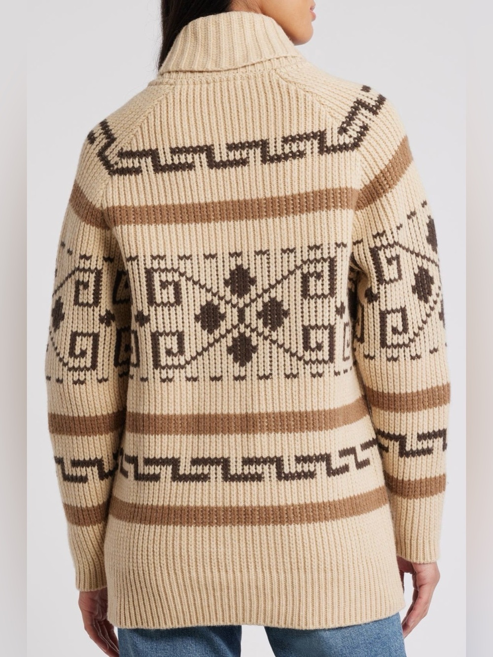 Pendleton Westerly Front Zip Long Wool Cardigan ~ NWT - Picture 2 of 6